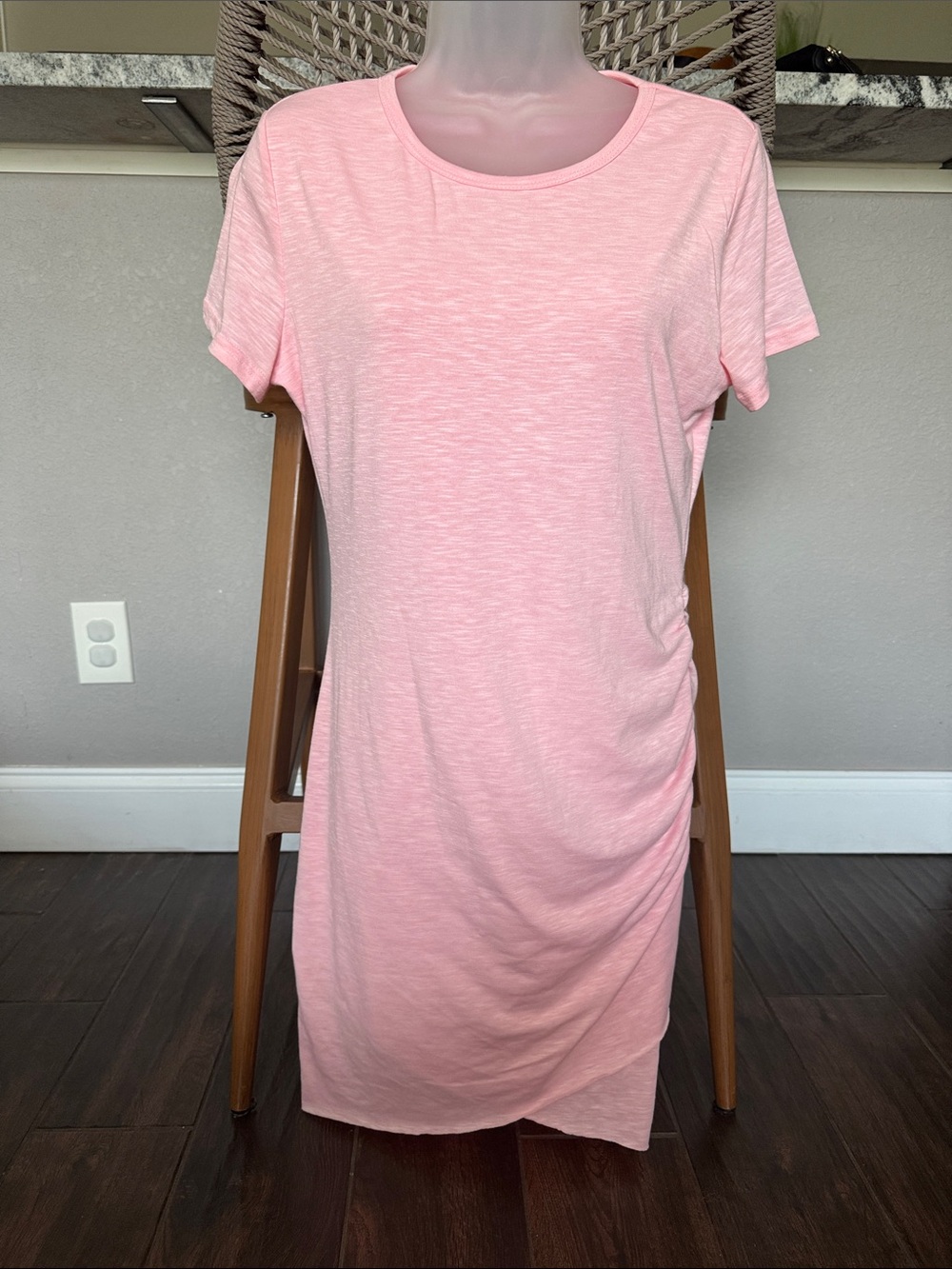 Women’s Pink Short-Sleeve Tee Dress
